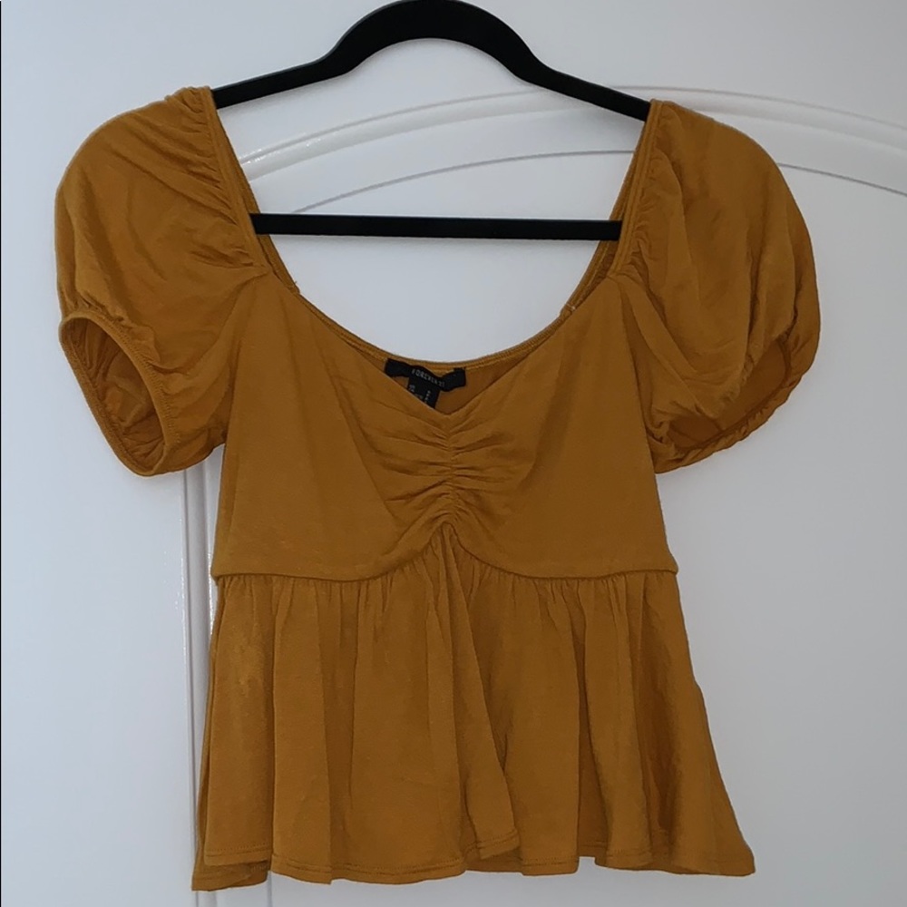 Gold babydoll tee